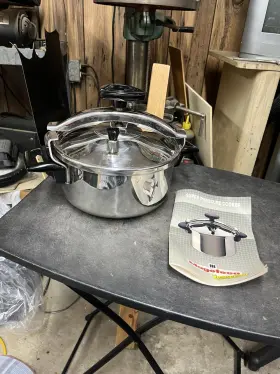 Magefesa 813310014144 18/10 Stainless Steel 6 Quart Stove Top Pressure Cooker Made In Spain