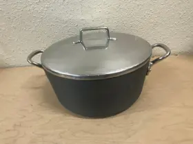 5348 Magnalite Vtg Professional Ghc 5 Quart Stock Pot Dutch Oven With Lid Anodized And Trivet