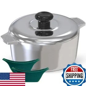 Magnaware B0cqpw7wd3 Cast Aluminum Dutch Oven Lid - 3 Quart Lightweight Cookware Pot