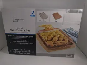 Mainstays 072867520113 Nonstick Oven Crisping Set- New In Package Basket 11.2 X 8.1