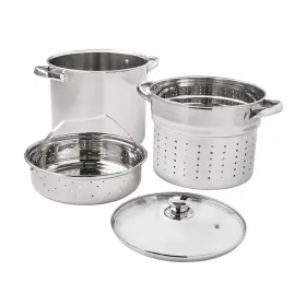2539192837 Mainstays 4-piece Stainless Steel 8 Quart Cooker Multipot Set
