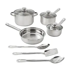 50660024 Mainstays Stainless Steel 10-piece Cookware Set