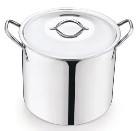 Ms550362446312 Mainstays Stainless Steel Large Stock Pot With Lid Kitchen Tools Cookware Cooking 8 Qt