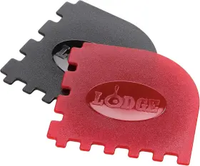 Manufacturing Company 313015144196 Scrapergpk Durable Grill Pan Scrapers Red And Black 8.25 X 4.625 X.5 2 Count