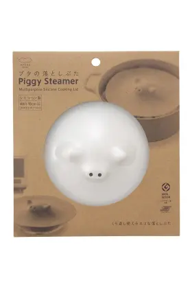 K092 Marna Pig Dropping Splash 6.9 Inches 17.5 Cm Silicone/white Drop Lid Hea