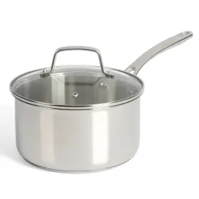 Martha Stewart 085081594761 Castelle Saucepan 18/8 Stainless Steel Pot 3.5quart Induction Safe Sauce Pan Wit