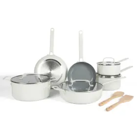 141564.12 Martha Stewart Emmeline Premium Nonstick Pfa Free Ceramic Interior 12piece Heavy