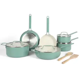 141566.12 Martha Stewart Emmeline Premium Nonstick Pfa Free Ceramic Interior 12 Piece H
