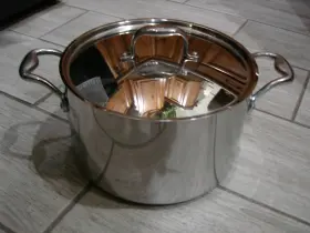 Mc008bns Masterclad Pro Series Commercial Ti-3 Nonstick Stainless 7.8 Quart Stockpot With Lid