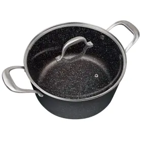Mp-134 Masterpan 5 Quart Ultra Non-stick Cast Aluminum Stock Pot With Glass Lid