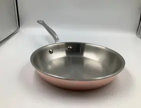 051320 Mauviel M 6s 6-ply Polished Copper And Stainless Steel Frying Pan. 7.87-in