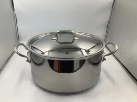 323129 Mauviel Mftcook Sb 5-ply Stewpan With Brushed Cast Stainless Steel Handles 9.2-qt