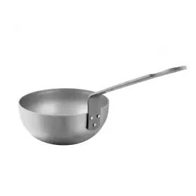 361220 Mauviel Msteel Black Carbon Steel Chef Pan With Iron Handle 2.1-qt