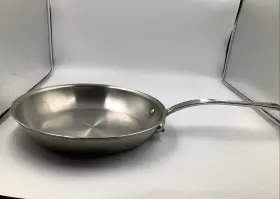 401326 Mauviel Mfturban 4 Tri-ply Polished Stainless Steel Frying Pan 10.2-in