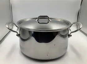 403125 Mauviel Mfturban 4 Tri-ply Polished Stainless Steel Cocotte 6.2-qt