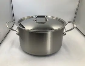 503125 Mauviel Mfturban 3 Stainless Steel Stewpan With Lid 6.2-qt Made In France