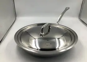 521329 Mauviel Mftcook 5-ply Polished Stainless Steel Frying Pan 11-in