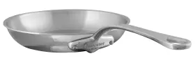 Mauviel 574905273205 Elite 5-ply Hammered Polished Stainless Steel Frying Pan Cast Ha