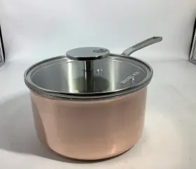 602077 Mauviel Mftcopper 360 Sauce Pan With Stainless Steel Handle 1.9-qt