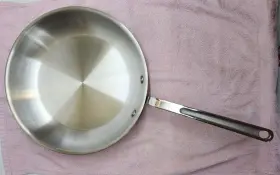 602326 Mauviel Mftcopper 360 Copper Frying Pan With Stainless Steel Handle 10.2-in