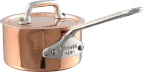6101.10 Mauviel Mftminis Saucepan With Lid 3.5 Inch