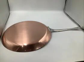 Mftheritage150 Mauviel 612030 Copper Crepe Pan With Stainless Steel Handle. 11.8 In