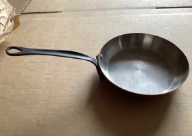 M150ci Mauviel 641320 Mftheritage Polished Copper And Stainless Steel Frying Pan 7.87-in