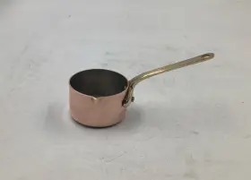 651005 Mauviel Mftminis Polished Copper And Stainless Steel Sauce Pan 2-in