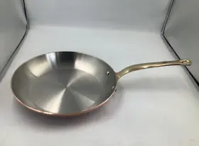 Mft250 Mauviel 680426 Mftheritage B Copper Frying Pan With Brass Handle 10.2-in