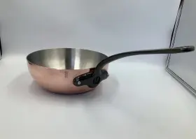 M200ci Mauviel 691220 Mftheritage Polished Copper And Stainless Steel Saute Pan 2.1-qt