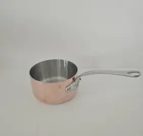 741019 Mauviel Mfttriply S Copper Sauce Pan With Cast Stainless Steel Handles 2.6-qt
