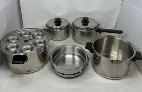 Kt173 Maxam Lifetime Cookware Lot Surgical Stainless Steel