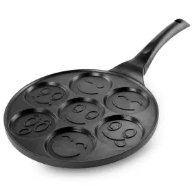 985112158m Megachef Happy Face Emoji Mini Pancake Maker - 7-mold Nonstick Cool-to-touch Handle