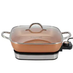 985122211m Megachef 139.5 Sq. Inch 11.81 Electric Fry Pan With Copper Coating