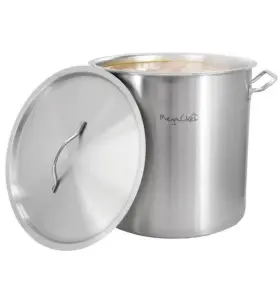 Mg-200706 Megachef Professional Kitchen 38.5 Quart Round Stainless Steel Stock Pot