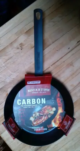 Cc003336-001 Merten & Storck And Pre-seasoned Carbon Steel I 10 Inch Frying Pan All Stovetop