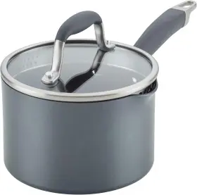 Meyer Corporation 051153846342 Advanced Home Hard Anodized Nonstick Sauce Pan/saucepan With Straining And Lid