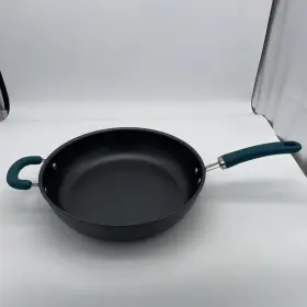 Meyer Corporation 629721843095 Rachael Ray Deep Hard Anodized Nonstick Frying Pan 12.5 In No Lid