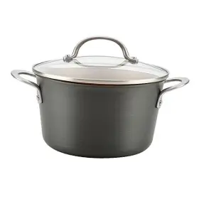 80262 Meyer Corporation Curry Home Collection Hard Anodized Nonstick Sauce Pan/saucepan 4.5 Quarts