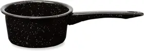 Millvado 726084511477 Granite 1 Quart Saucepan Naturally Nonstick Sauce Pots Speckled Enamel Cookwar