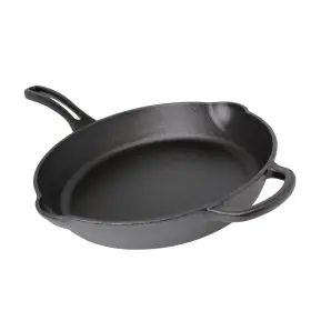 Mir-19052 Mirro 094046190528 10 Inch Pre-seasoned Ready To Use Round Cast Iron Skillet With Helper H