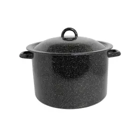 Mirro Mir-10704 7.75 Quart Enamel Stock Pot Black