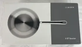 Mk-20212 Misen New Stainless Steel 2 Quart Saucier With Lid Nib 129
