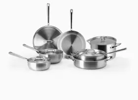 Mk-2073-2 Misen Brand New Stainless Steel Cookware 12 Piece Set Free Shipping