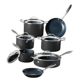 Mon Chateau 810115942306 Laser Titanium 12 Piece Set - Non-stick Cookware Without Pfas Ptfe Or