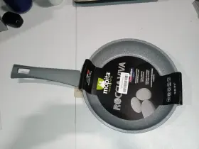 Rovp24mo101 Mopita Roccia Viva 24cm/9.45 Inch Non-stick Forged Aluminum Fry Pan Medium Grey