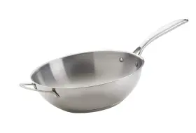 Napoleon 70028 Stainless Steel Wok - 12-in Wide Safe For Use On Grill And Side Burners Ind