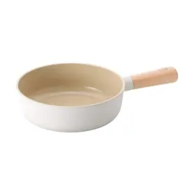 804861 Neoflam Fika 7 Inch Mini Stir Fry Wok With Wooden Handle Induction Compatible Cookware F