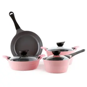 B00z4tryb0 Neoflam Eela 7pc Ceramic Coated Nonstick Cookware Potspan Set Saucepan Frying