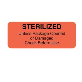 Cs-3751 Nevs Sterilized Unless Package Opened 7/8 Inch X 2-1/4 Flr Red With Black